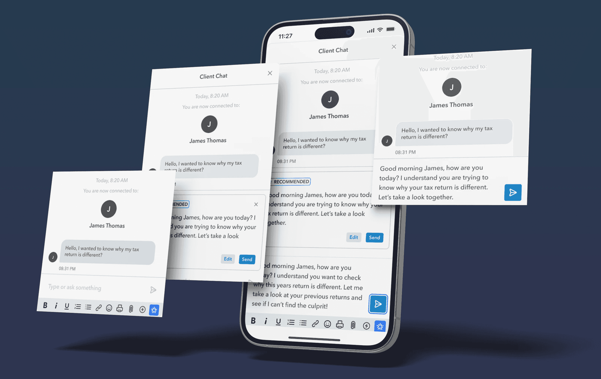 Intuit Assist recommended response
